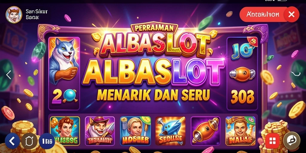 Tampilan gameplay ALBASLOT yang seru dan menegangkan.