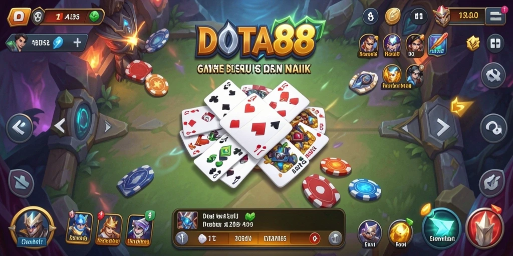 Tampilan gameplay DOTA88 yang seru dan interaktif di layar.