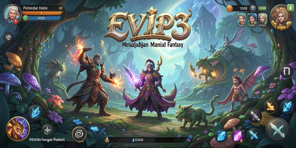 Tampilan gameplay seru dari EVIP3 dengan elemen petualangan.