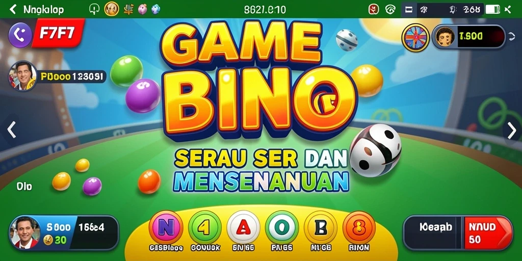 Tampilan utama game Bingo F7F7 yang seru dan menarik.