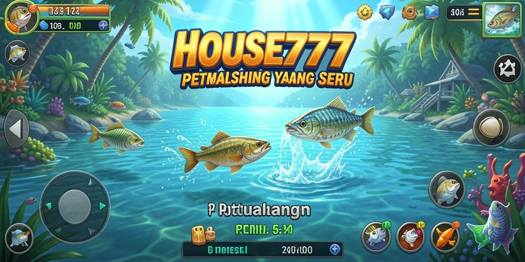 Menampilkan gameplay menarik dari game memancing HOUSE777.