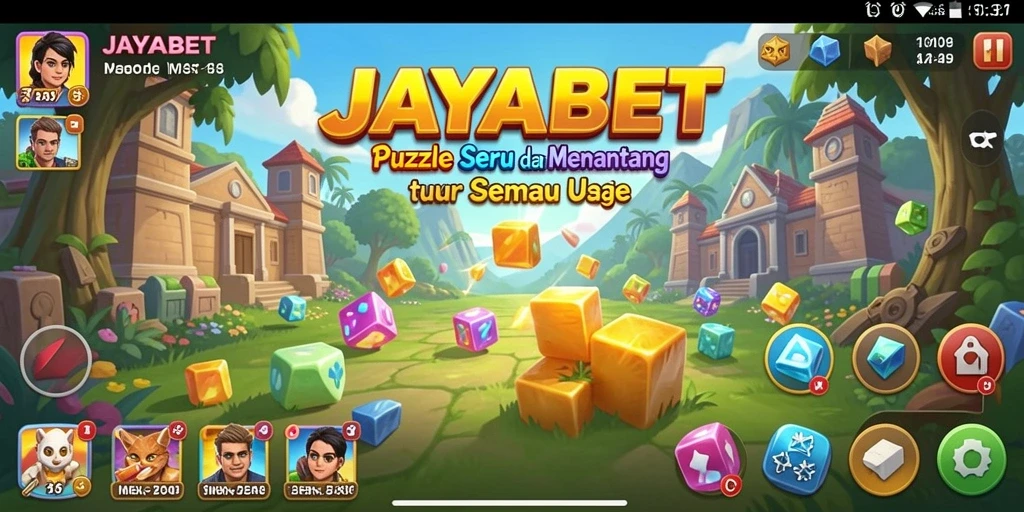 Tampilan gameplay JAYABET dengan teka-teki yang menantang.