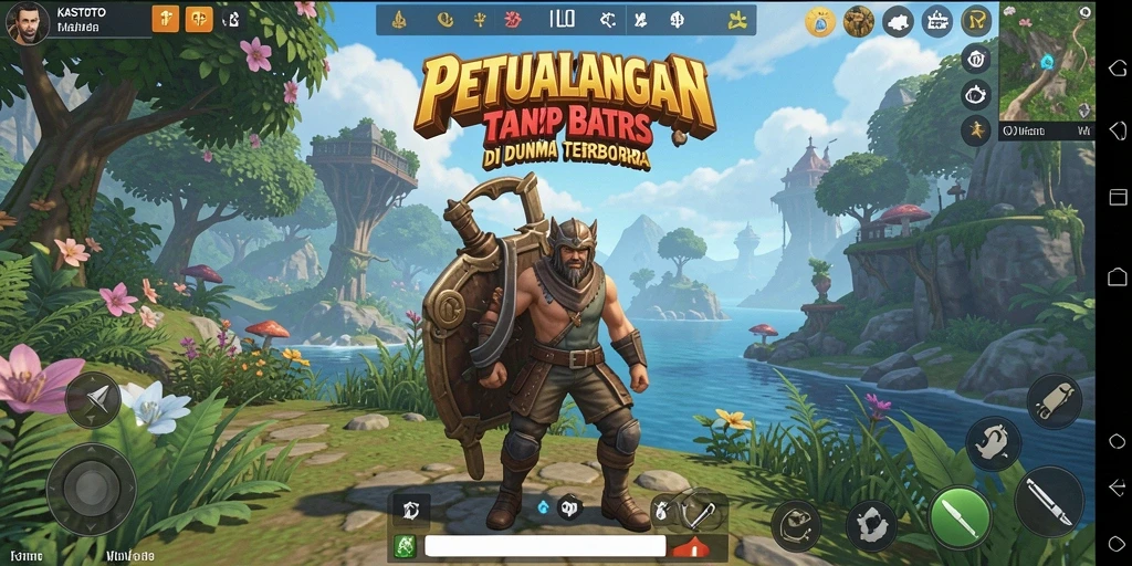 Tampilan gameplay KASTOTO yang penuh petualangan di dunia terbuka.