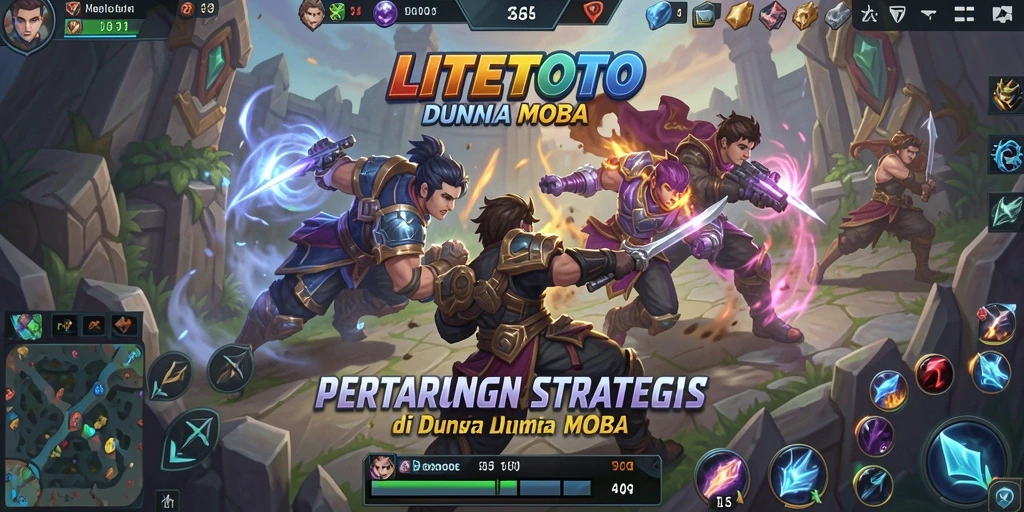 Screenshot LITETOTO menunjukkan aksi pertempuran tim yang mendebarkan.