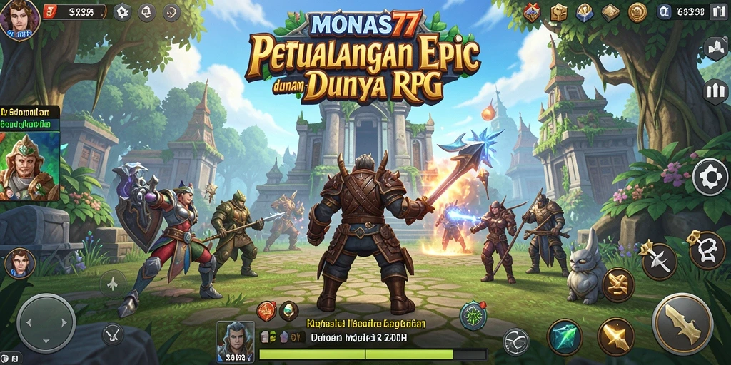 Tangkapan layar gameplay RPG yang epik dan mendebarkan.