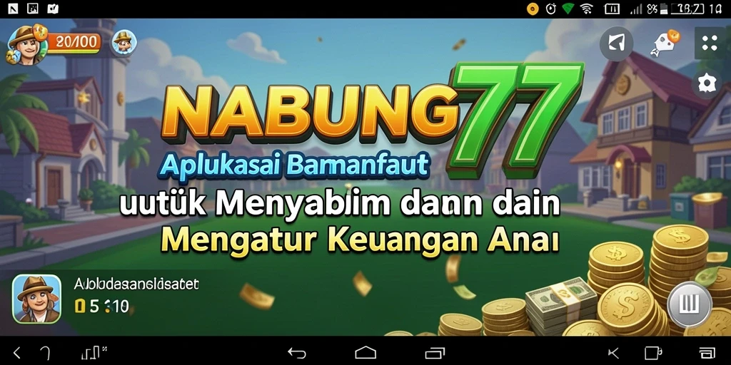Tampilan antarmuka pengguna NABUNG77 yang menarik dan fungsional.