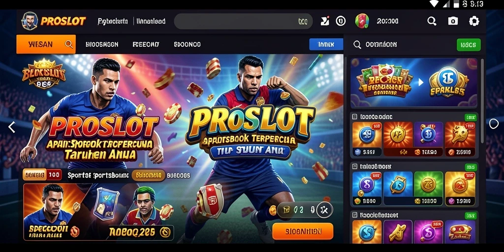 Tampilan gameplay PROSLOT yang menarik dan interaktif.