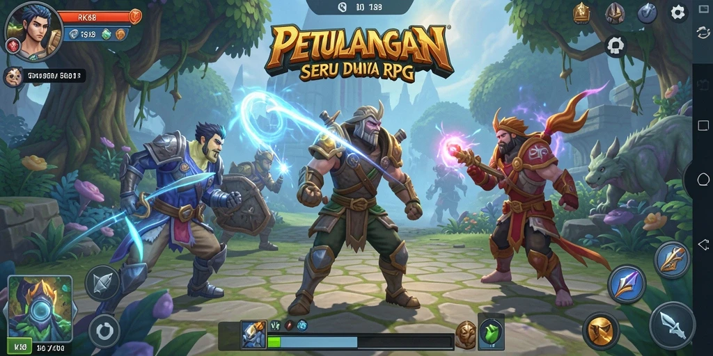 Tampilan gameplay seru di dunia fantasi RK88.