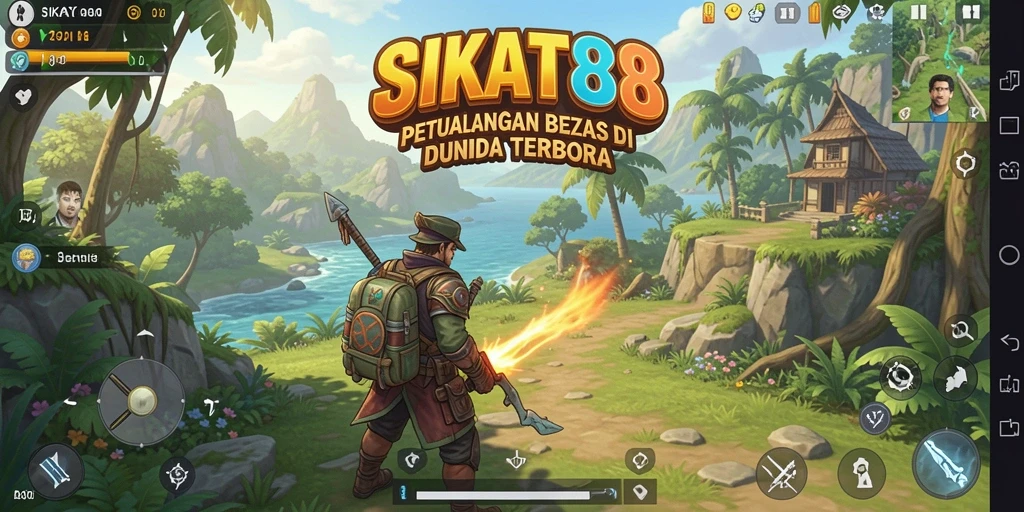 Tangkapan layar gameplay SIKAT88 menampilkan petualangan seru di dunia terbuka.