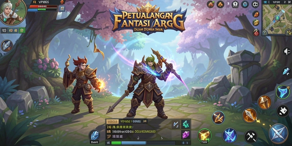 Tampilan menarik dari gameplay ARPG VIP805 yang seru.